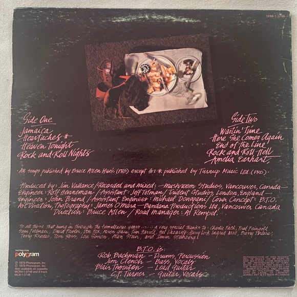 BTO Rock N’ Roll Nights 1979 Original Vinyl - Picture 2 of 2